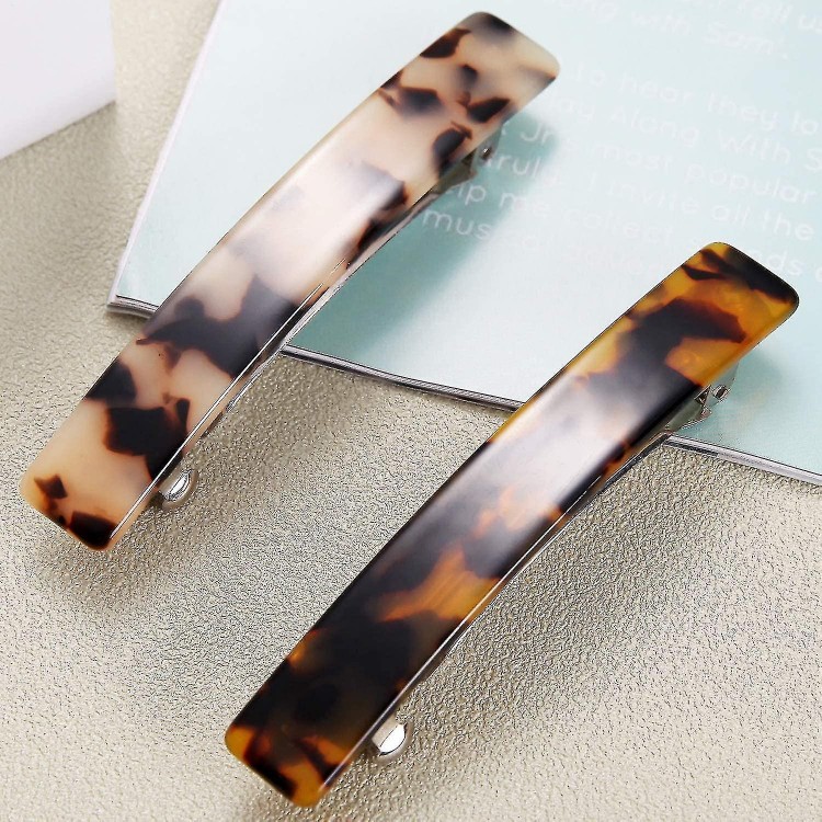 Elevate Your Hairstyle with 2pcs French Design Hair Barrettes