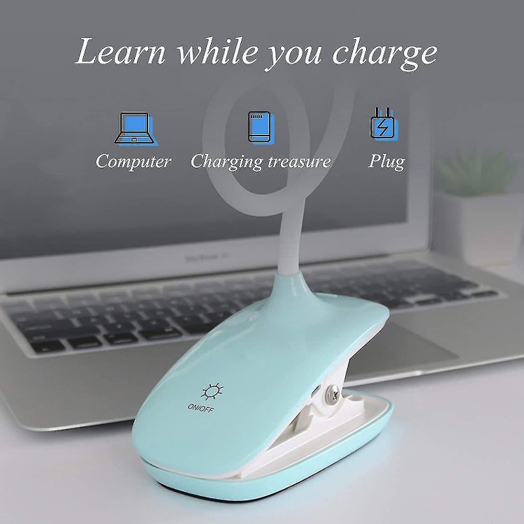 LED Clip-on Reading Lamp - Gentle on the Eyes, Perfect for Any Table