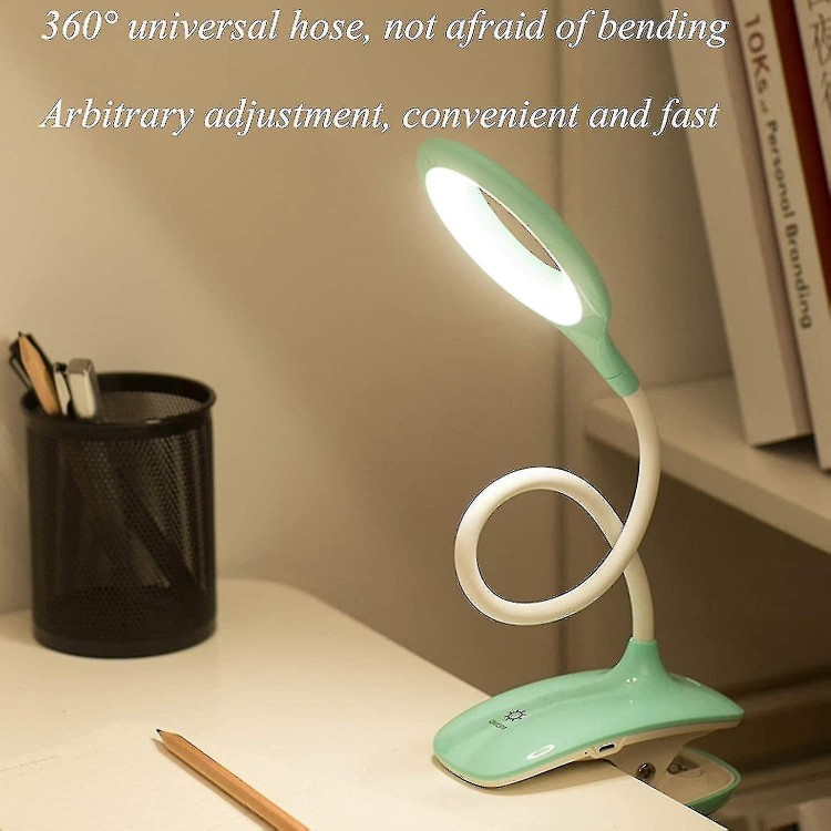 LED Clip-on Reading Lamp - Gentle on the Eyes, Perfect for Any Table