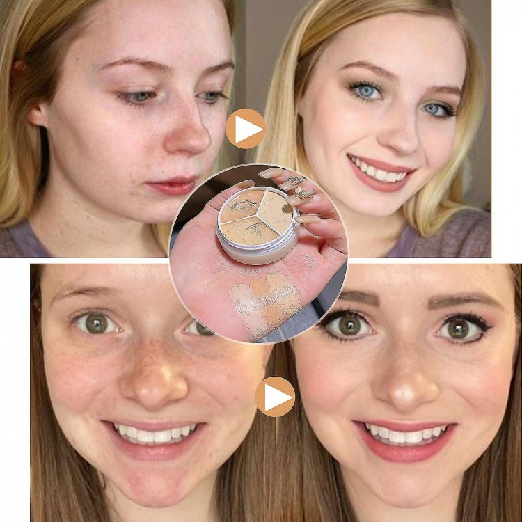 Three-color Concealer To Cover Spots