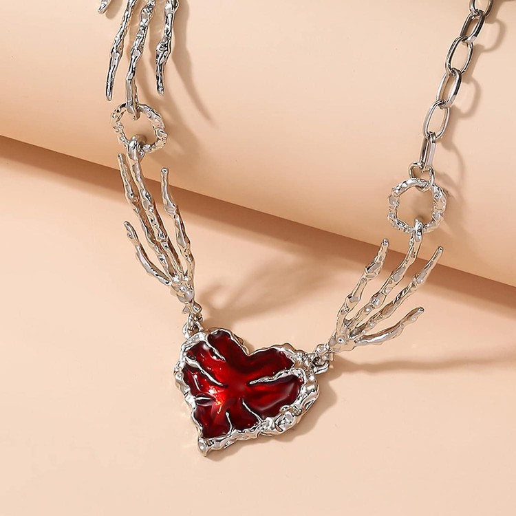 Red Heart Pendant Necklace - Stylish Jewelry for Women and Teens