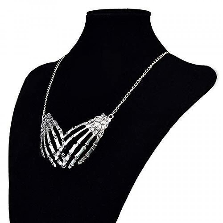 Exaggerated Palm Pendant, Fashion Alloy Jewelry for Halloween, Punk Style Women