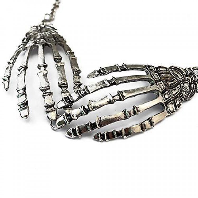 Exaggerated Palm Pendant, Fashion Alloy Jewelry for Halloween, Punk Style Women