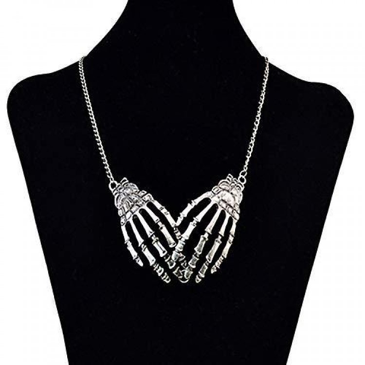 Exaggerated Palm Pendant, Fashion Alloy Jewelry for Halloween, Punk Style Women