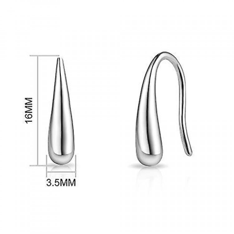 Elegant Sterling Silver Teardrop Earrings - A Timeless and Versatile Choice