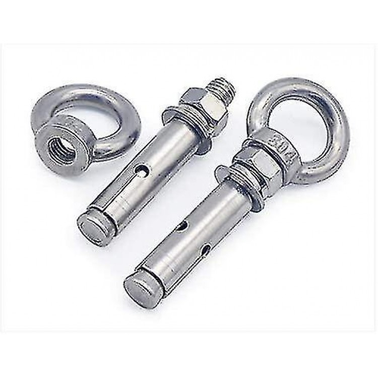 2pcs Long Eye Bolt with Ring - Crafted from 304 Stainless Steel
