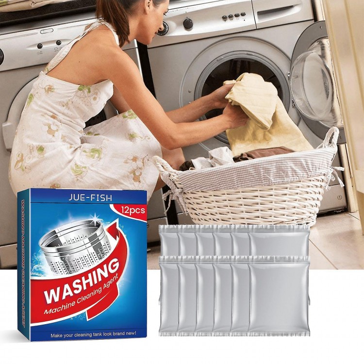 Washing Machine Cleaner Descaler Deep Cleaning Tablets, Septic Safe Friendly Deodorizer