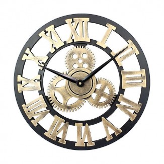 Creative Retro Wall Clock Fashion Wall Clock Decorative Gear Wall Clock