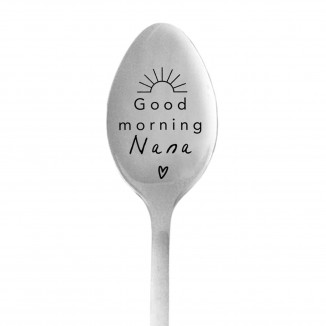 Coffee Spoon Engraved Food Grade Stainless Steel Meal Spoon t3