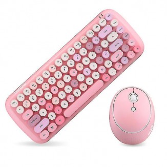 Mofii Wireless Mini Candy Keyboard Mouse Combo Set Mix Color 2.4g