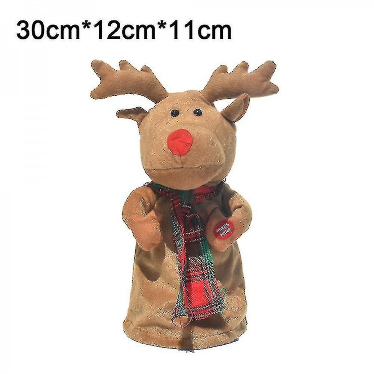 Electric Plush Toys, Funny Dancing Singing Rotating Electric Christmas Deer, Decor Toys For Christmas Party