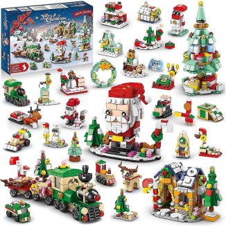 Countdown to Joy: Christmas Advent Calendar Construction Set 2023 – 24 Collectable Surprises, Playful Toy