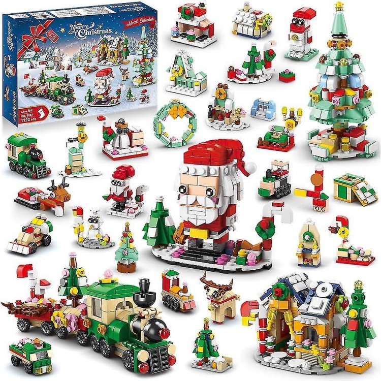 Countdown to Joy: Christmas Advent Calendar Construction Set 2023 – 24 Collectable Surprises, Playful Toy