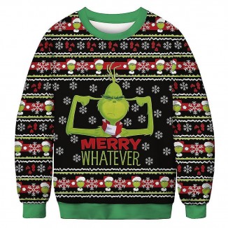 Festive Laughter: 2023 Funny 3D Print Ugly Christmas Sweater