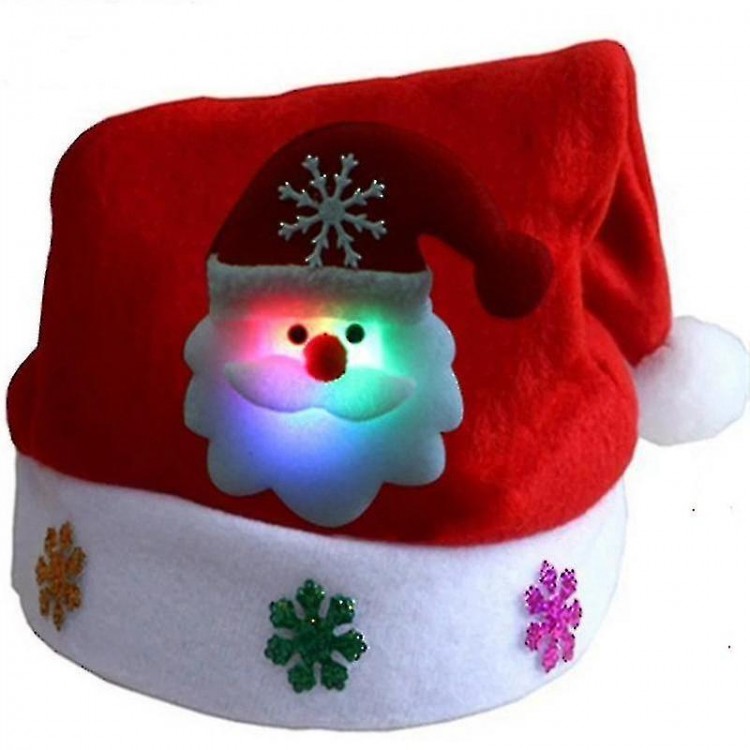 Pack Of 3 Christmas Hats Funny Santa Claus Snowman Reindeer Christmas Party Hat Headband Soft