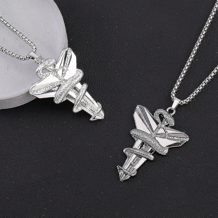 Stainless Steel Kobe Commemorative Necklace - Fashionable Souvenir