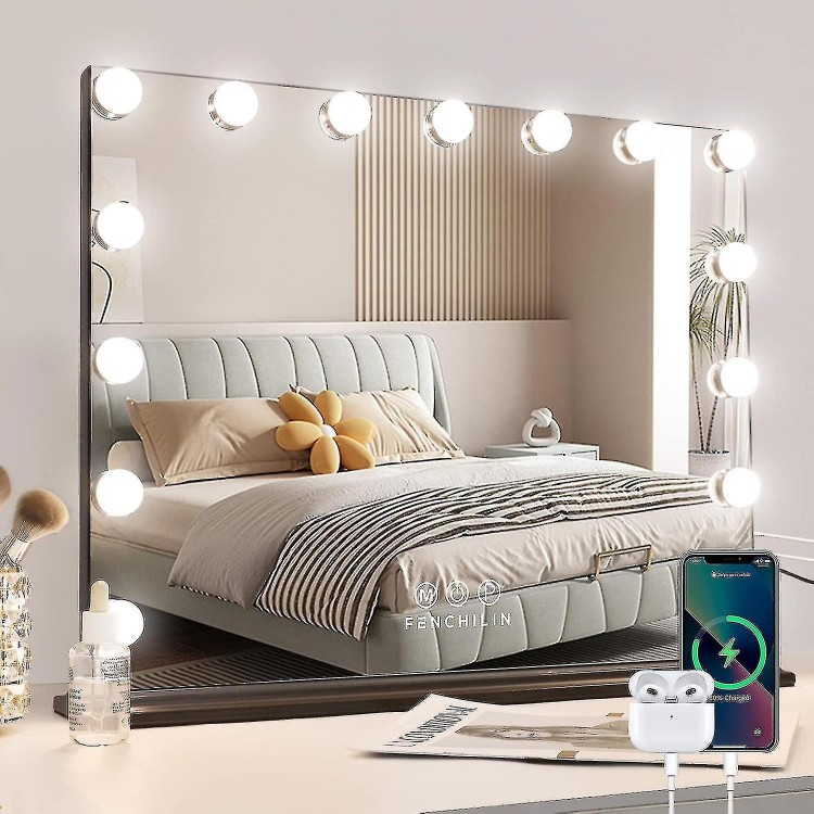 USB Hollywood Makeup Mirror with 10 Light Bulbs