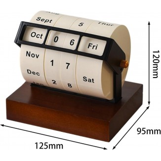 Wooden Rotating Countdown Calendar – A Stable and Portable Desk Calendar