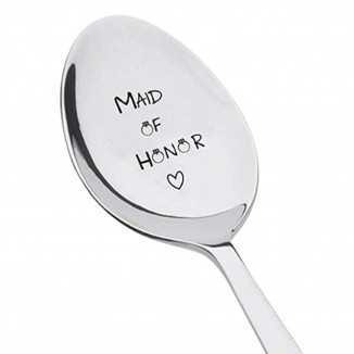 Coffee Spoon Engraved Food Grade Stainless Steel Meal Spoon -t9