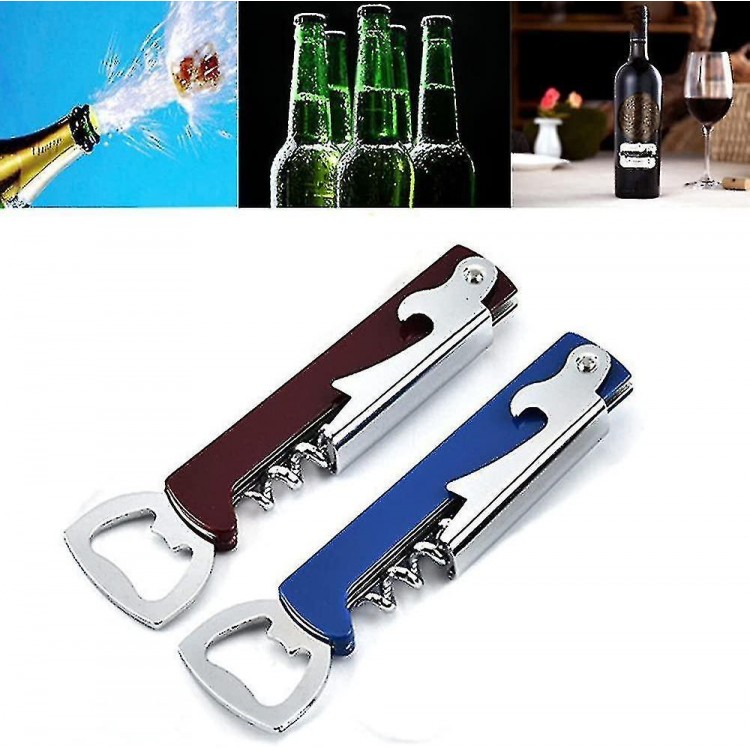 Versatile Wine Corkscrew Includes Beer Corkscrew and Foil Cutter for Ultimate Beverage Opening Convenience