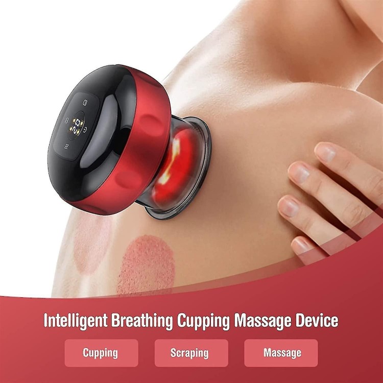 Smart Cupping Therapy Massager with Red Light Therapy - Electric Cupping Massage Device for Cellulite Removal
