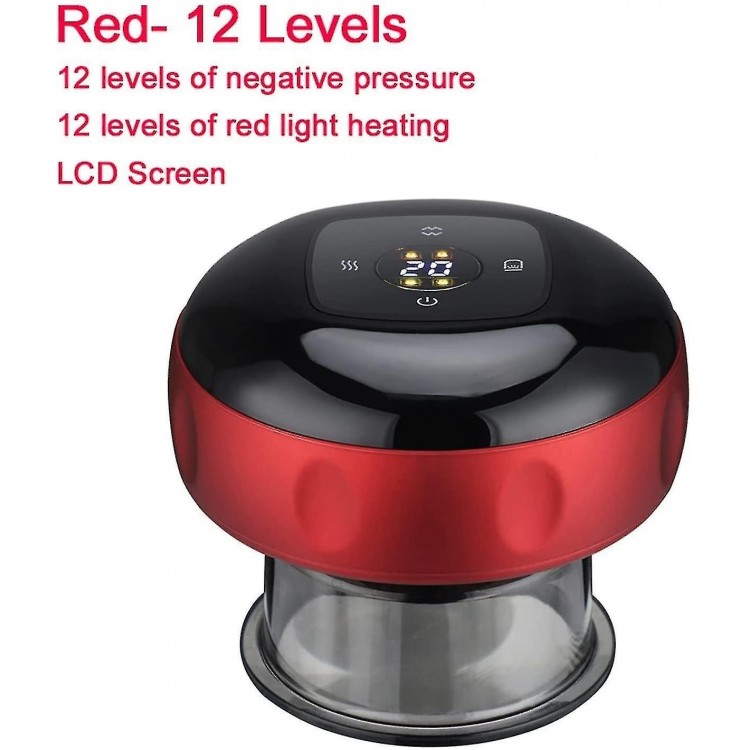 Smart Cupping Therapy Massager with Red Light Therapy - Electric Cupping Massage Device for Cellulite Removal