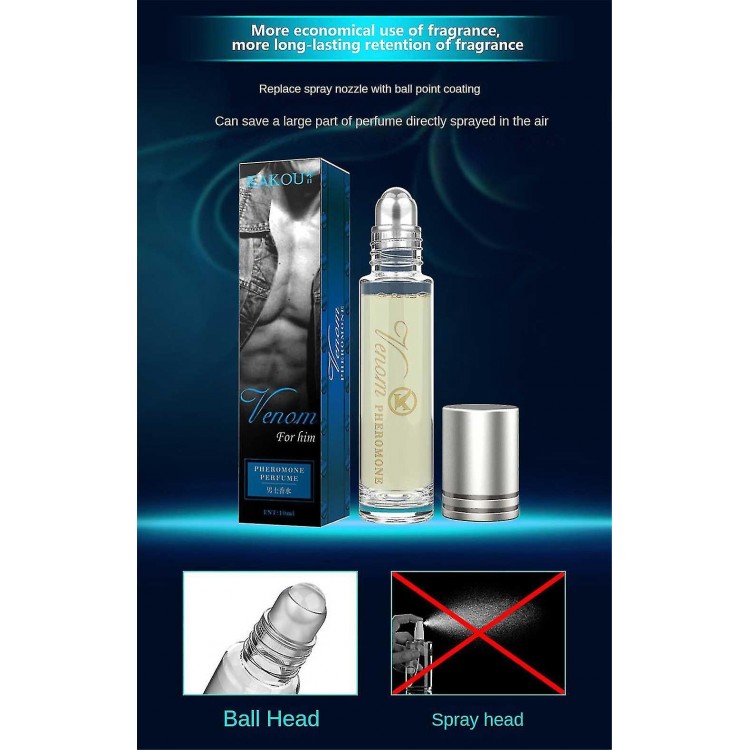 3pcs 10ml Venom Pheromone Fragrance Perfume - Long-Lasting and Stimulating Scent for Men and Women