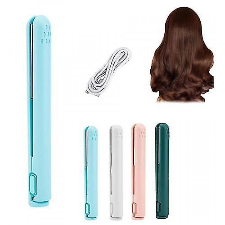 2-in-1 Mini Dual-Purpose Hair Curler - Portable Hair Curling Tool with USB Interface Plug-in Style Curling Iron