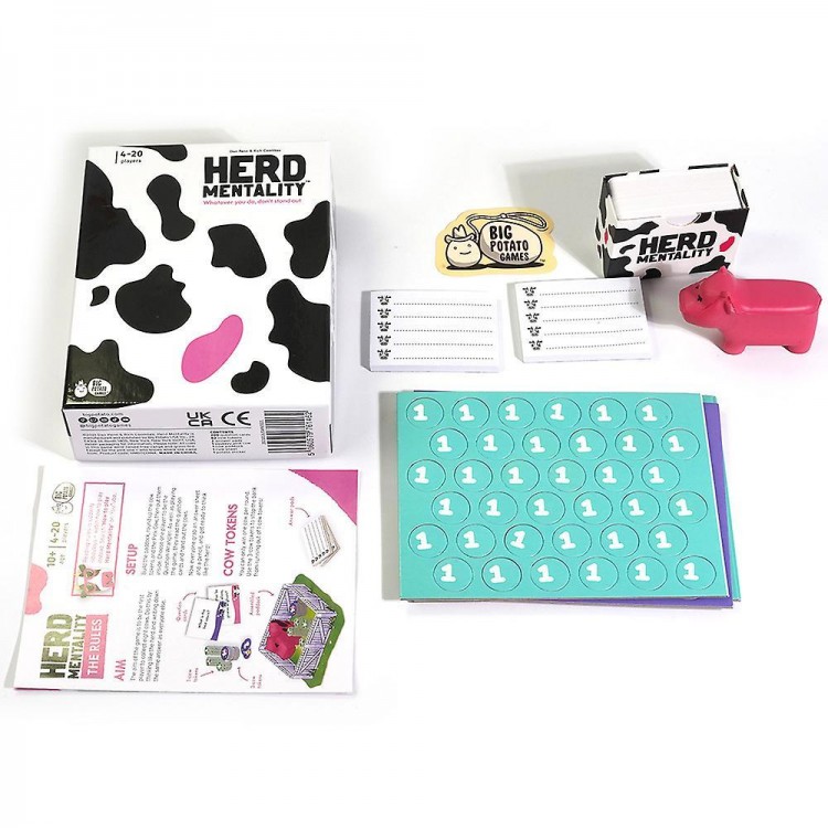 Herd Mentality Board Game The Udderly Addictive Family Game Best Christmas Game For 4-20 Players