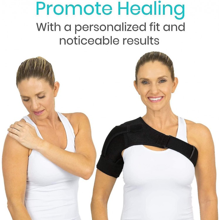 Shoulder Stability Brace - Compression Support Sleeve for Rotator Cuff Injuries, Arthritis, Sprains, Dislocations, and Joint Pain Relief