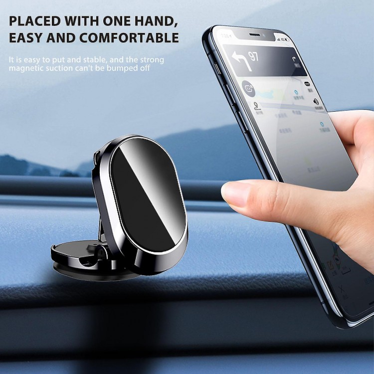 Car Folding Magnetic Phone Stand Car Instrument Panel 360 Rotary