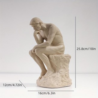1pc Creative Character Sculpture, Thinker Decoration, Home And Living Room Decoration, Study, Bedroom, Wine Cabinet, Entrance, Artwork