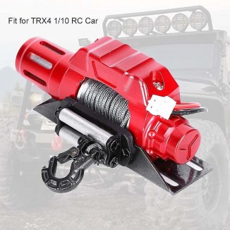 RC Car Winch, High Hardness Aluminum Alloy DC 6-9V RC Crawler Winch Replacement Part Wear Resistance for Ship for Trucks