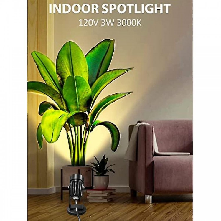 5W LED Spot Lights - Indoor Spotlight Lamp for Plants, 3 Color Temperature Modes