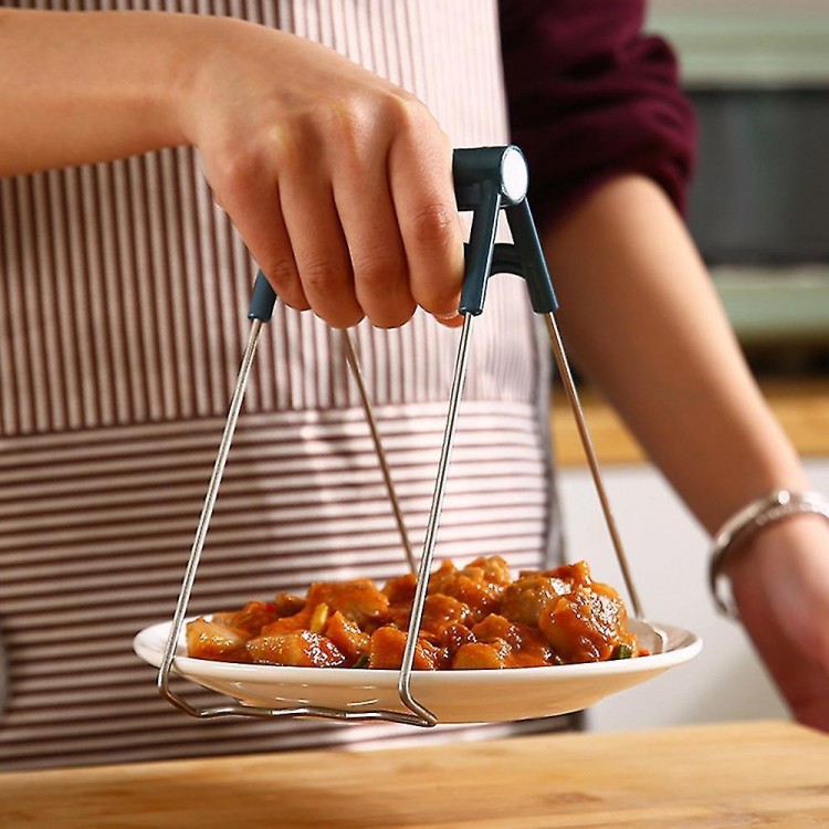 Kitchen Anti-scald Clamp Hot Dish Plate Bowl Clip Tong Gripper Tools
