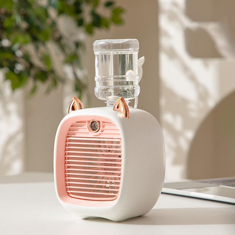 Portable Mini Air Conditioner Fan with USB Connection – Enjoy a Refreshing Breeze, Humidifier, and Adjustable Speeds for Comfort in Any Setting
