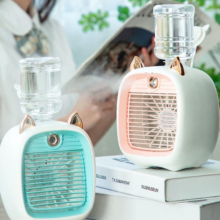 Portable Mini Air Conditioner Fan with USB Connection – Enjoy a Refreshing Breeze, Humidifier, and Adjustable Speeds for Comfort in Any Setting
