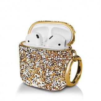 AirPods Pro Clear Case And Glitter Bling Combo - Soft Silicone Case