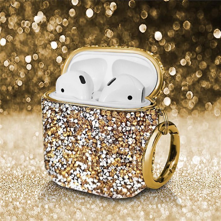 AirPods Pro Clear Case And Glitter Bling Combo - Soft Silicone Case