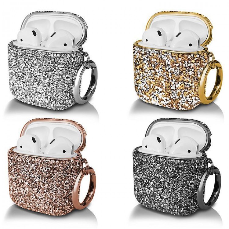 AirPods Pro Clear Case And Glitter Bling Combo - Soft Silicone Case