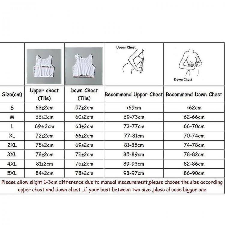 Women's Breathable Sports Bra Tank Top - Tomboy Elastic Chest Binder