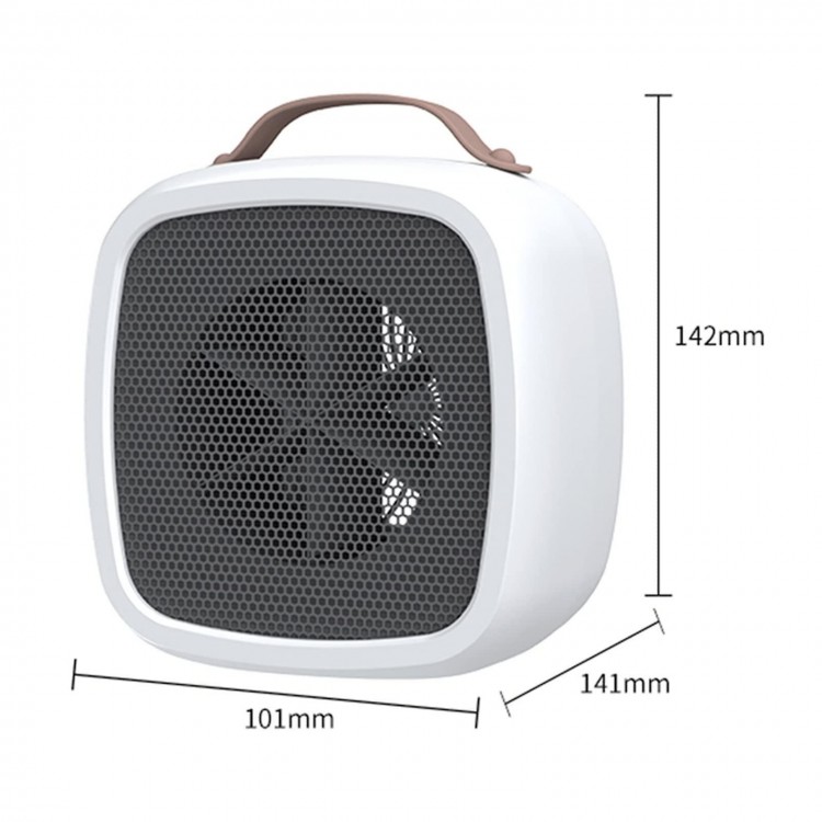 Portable Mini Heater Fan - Efficient Home Desktop Warmer for Winter - Household, Office, and Radiator Covers - Energy Efficient Heating