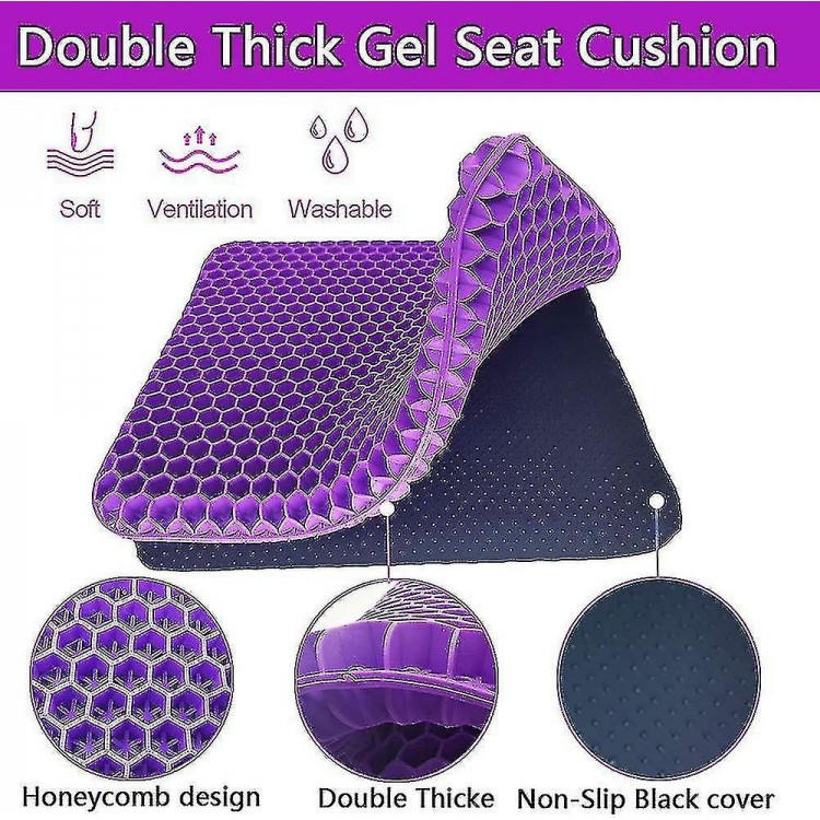 Coccyx Seat Cushion - Orthopedic Gel Cushion With Ergonomic Design