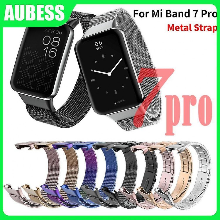 Metal Watchband For Xiaomi Smart Band 7 Pro Stainless Steel Bracelets