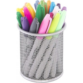 Paper Clip Mesh Holder Paperclip Holder Dispenser Binder Clip Container Cup Desk Storage Accessories For Office Home School