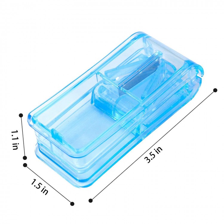 Pill Cutter with Blade - Perfect for Small and Large Pills.  Easily Cut in Half or Quarter for Accurate Dosing of Tablets