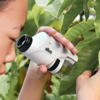 Kid's Portable Pocket Microscope With Adjustable Zoom 60-120x