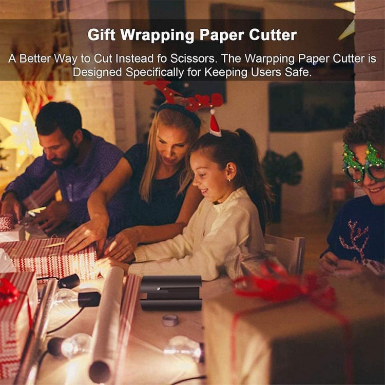 Christmas Wrapping Paper Cutter - Sliding Paper Cutter For Rolls