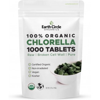 Earth Circle Foods Chlorella Tablets, 1000 Count