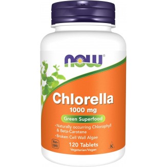 NOW Supplements,Chlorella 1000 mg with naturally occurring Chlorophyll